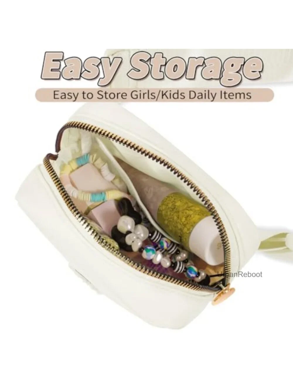 Girls Personalized Initial Crossbody Bag & Mini Belt Bag Bundle